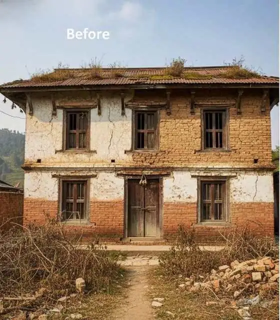 Old House Makeover before