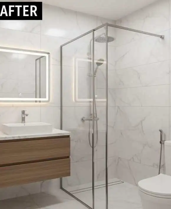 Bathroom Remodel after